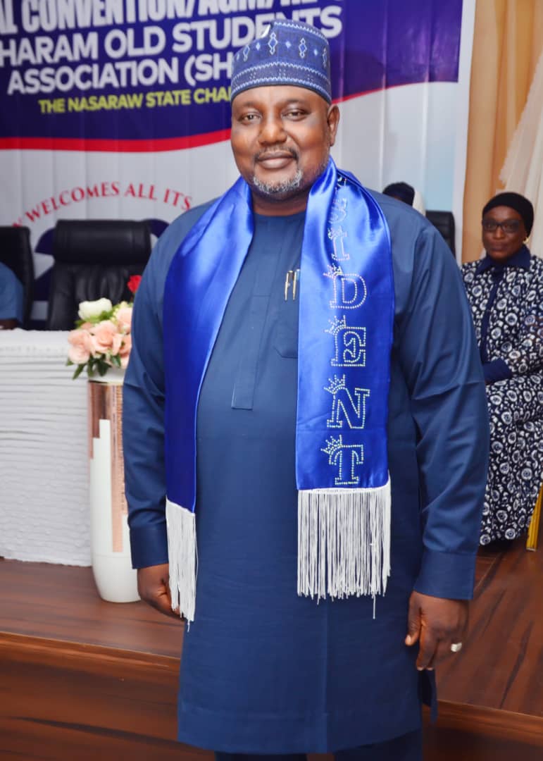 Newly elected President after receiving mantle of leadership.